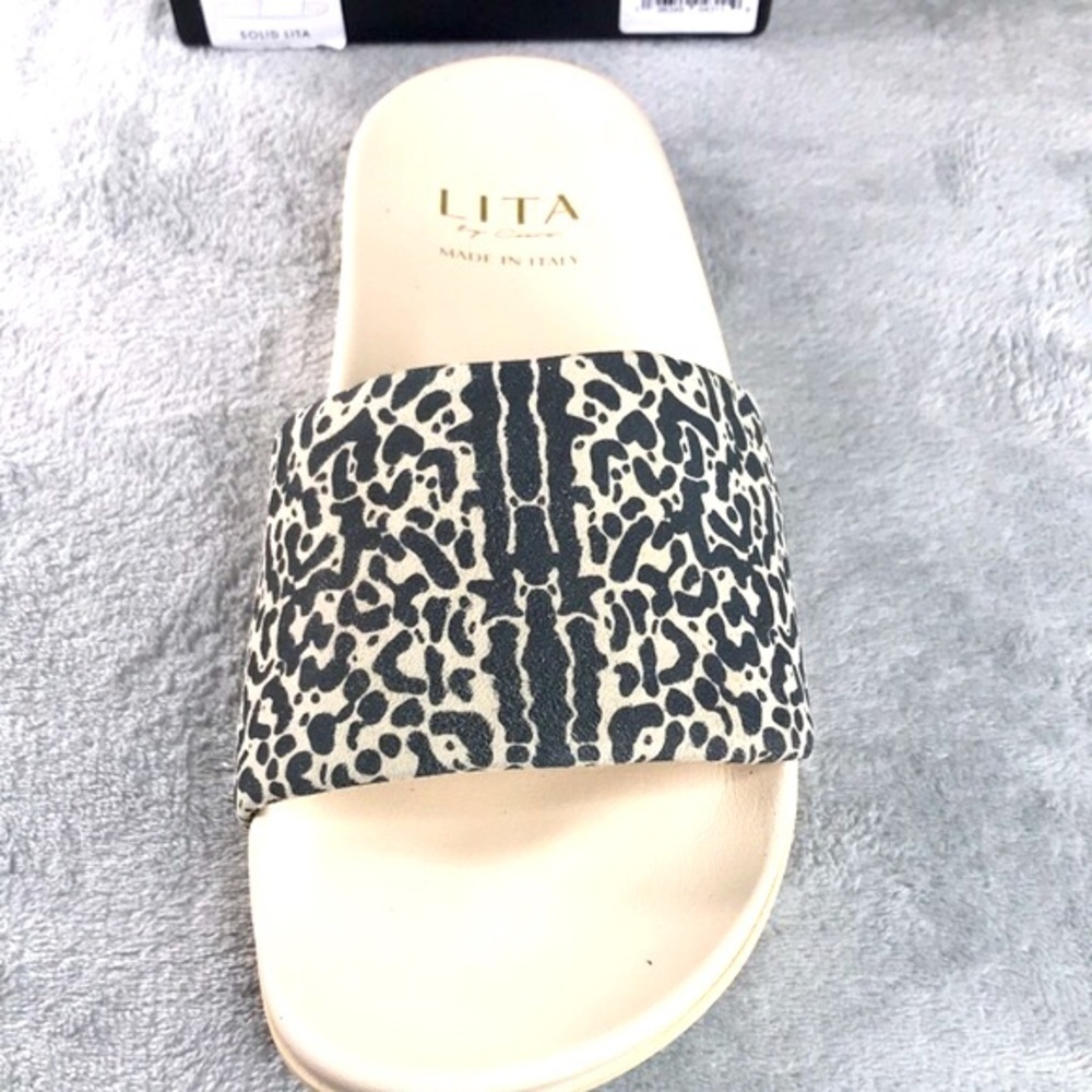Lita by Ciara King Cheetah Print Slides New in Box Euro 39 US 8/8.5 - Picture 2 of 12
